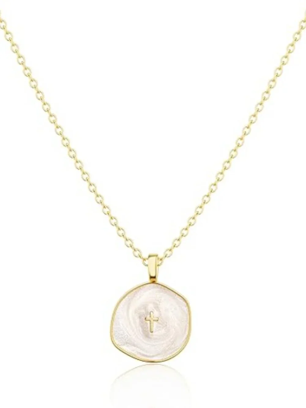 ✝️ Dainty Gold Cross Necklace – 14K Plated Pendant - Picture 7 of 7
